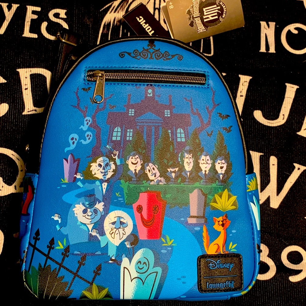 Disney Haunted Mansion mini backpack hot topic new with tags loungefly
